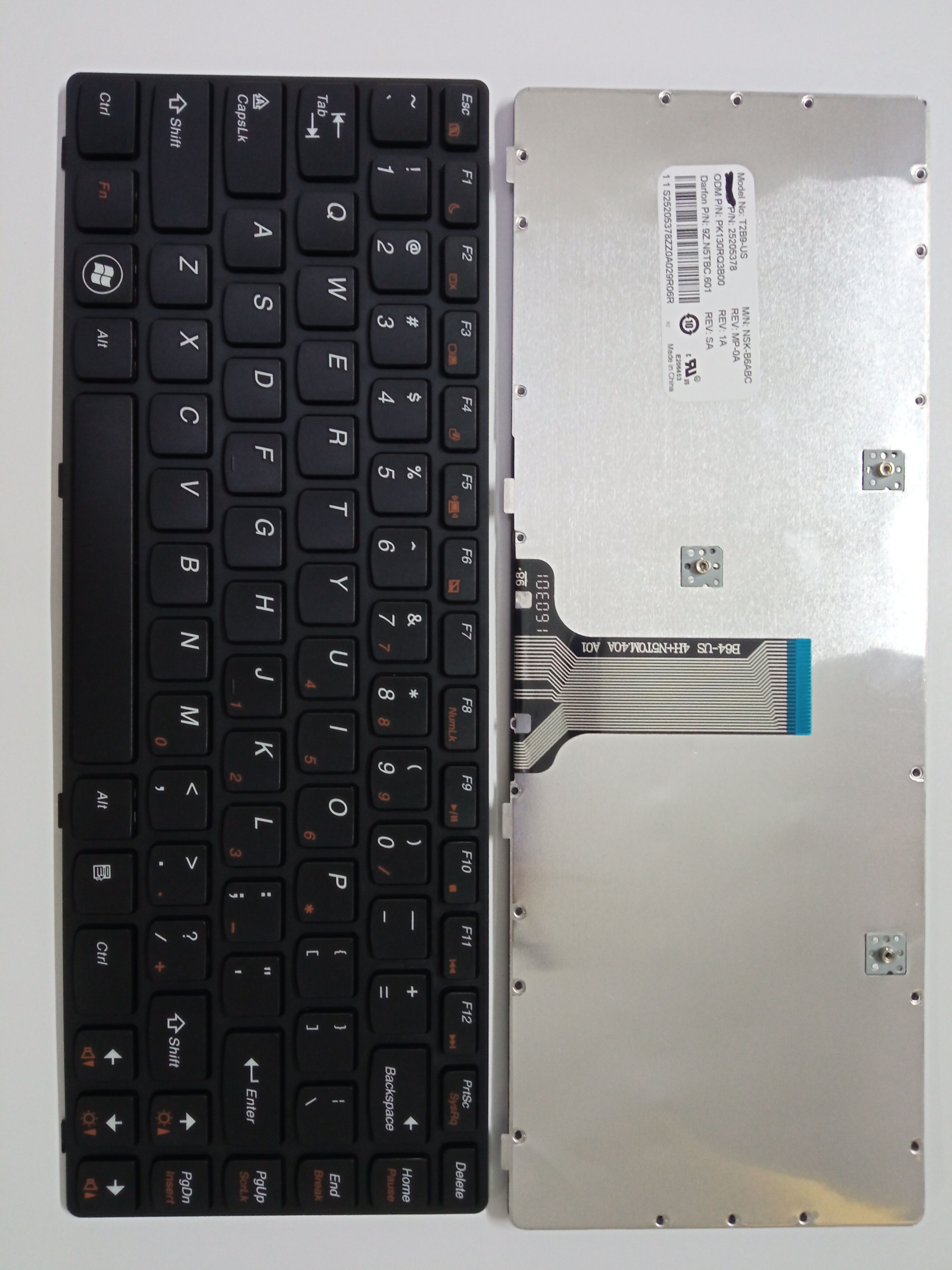 Picture of New Replacement Laptop Keyboard For LENOVO G480 BLACK FRAME BLACK US Layout